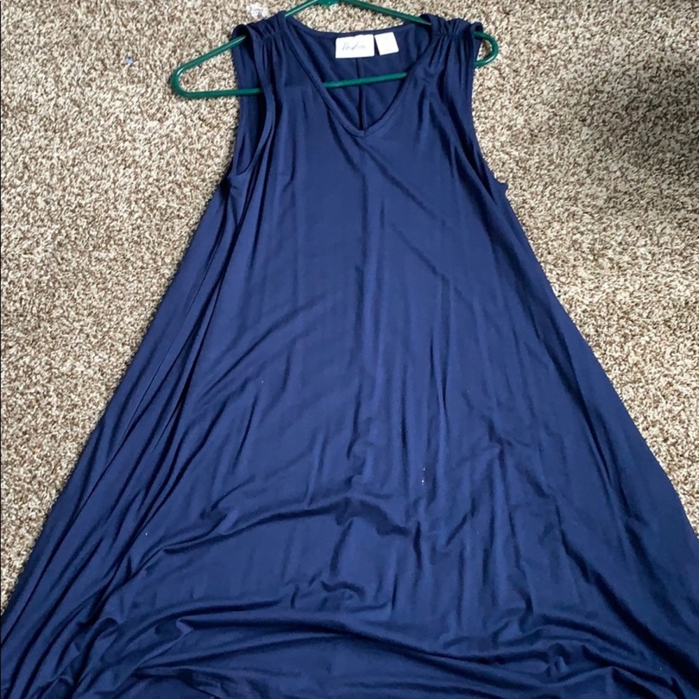 Navy-blue dress
